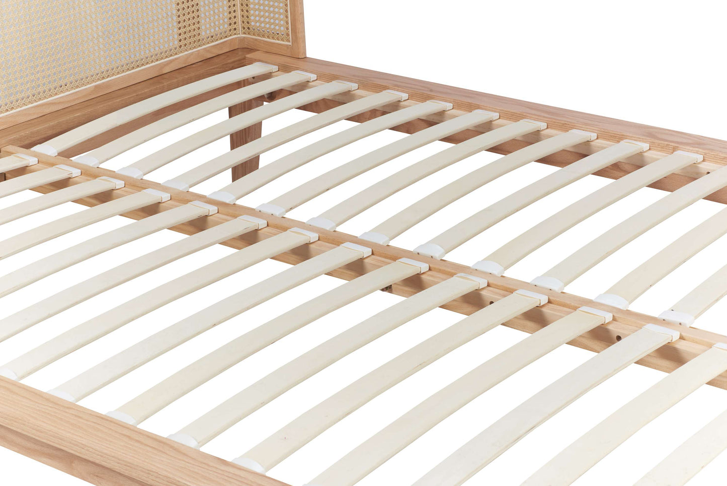 Astrid Rattan Headboard Wooden Bed