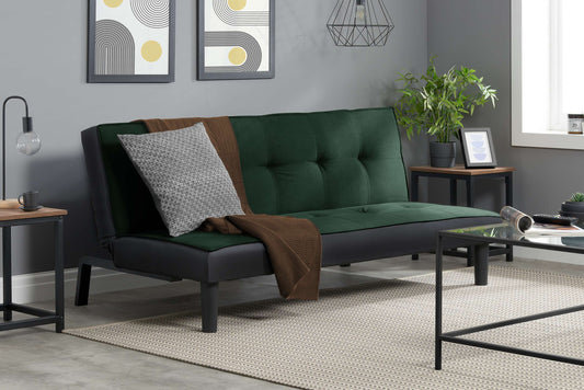 Aurora Green Fabric Sofa Bed