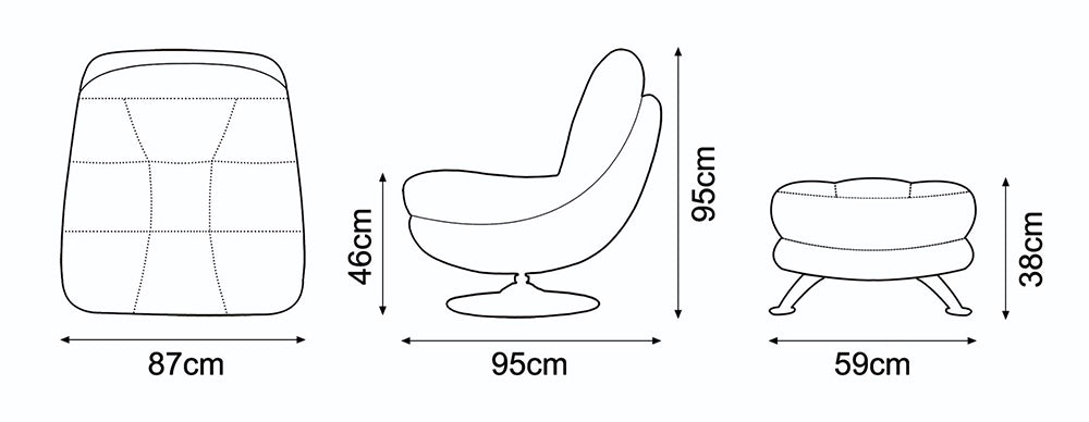 Axis Nature Swivel Chairs Sage Green Fabric