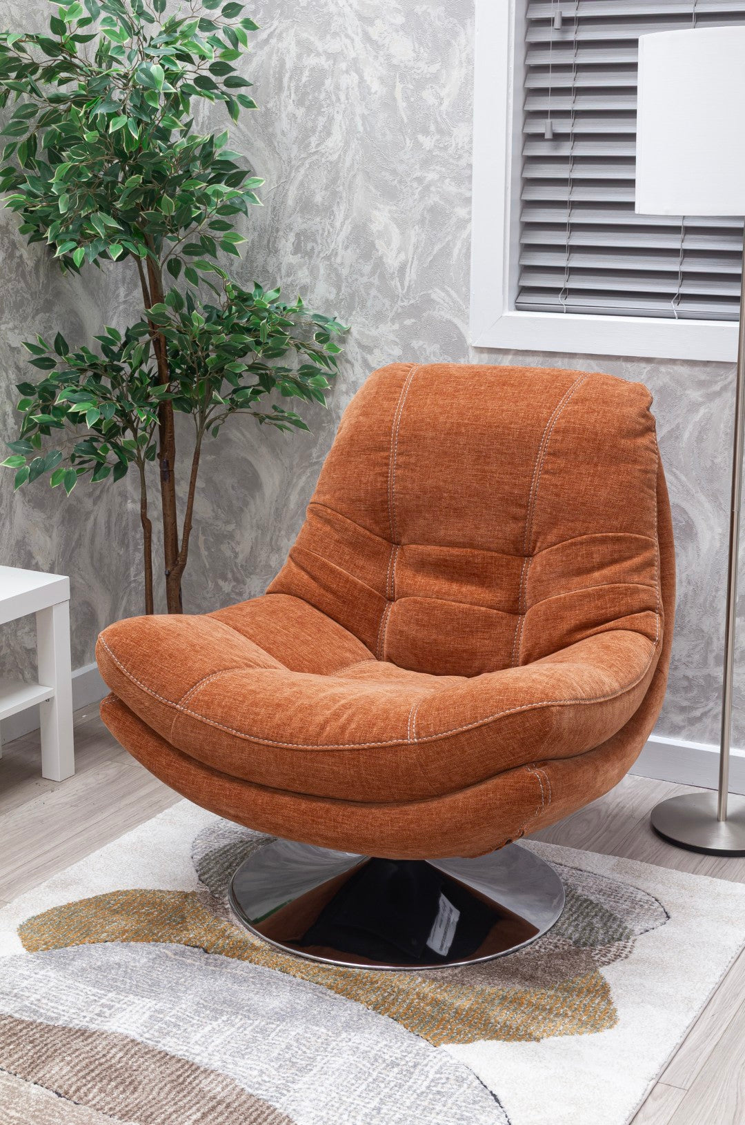 Axis Nature Swivel Chairs Copper Fabric