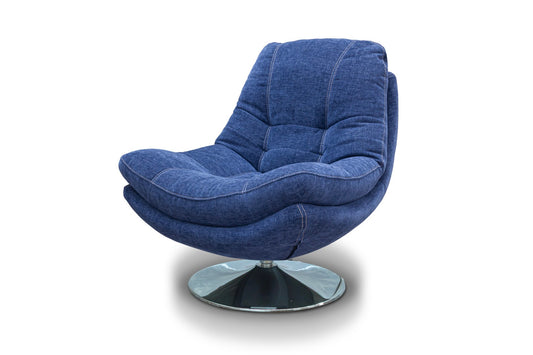 Axis Nature Swivel Chairs Sapphire Blue Fabric