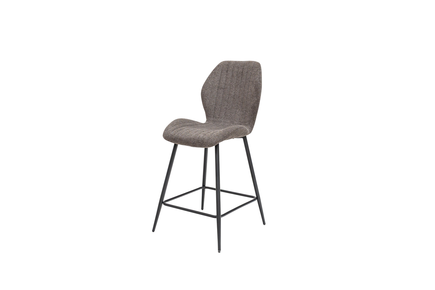 Knox Charcoal Fabric Bar Stool