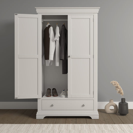 Bordeaux 2 Door Wardrobe Ivory