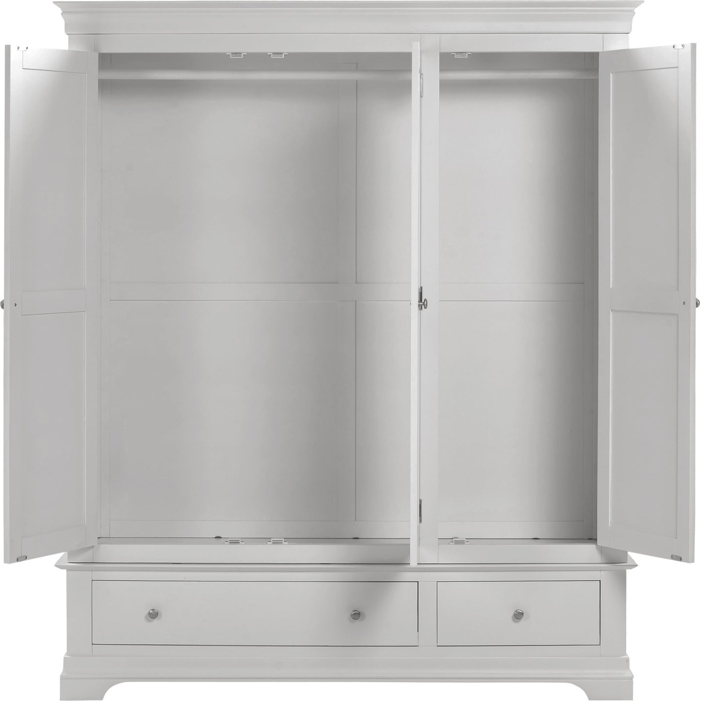 Bordeaux 3 Door Wardrobe Pebble Grey