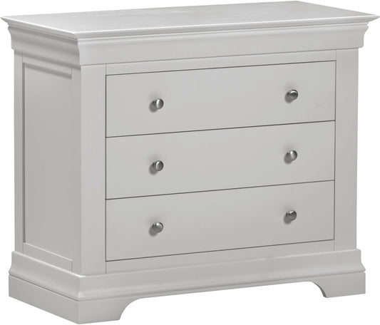 Bordeaux 3 Drawer Chest Pebble Grey