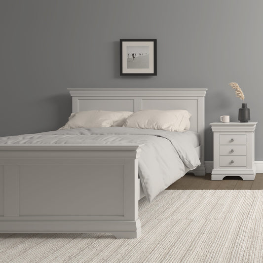Bordeaux Bed High Foot End Ivory