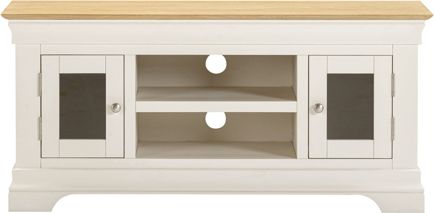 Bordeaux Small TV Stand Ivory/Oak