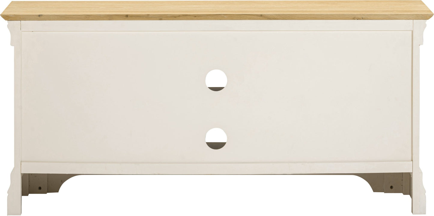 Bordeaux Small TV Stand Ivory/Oak