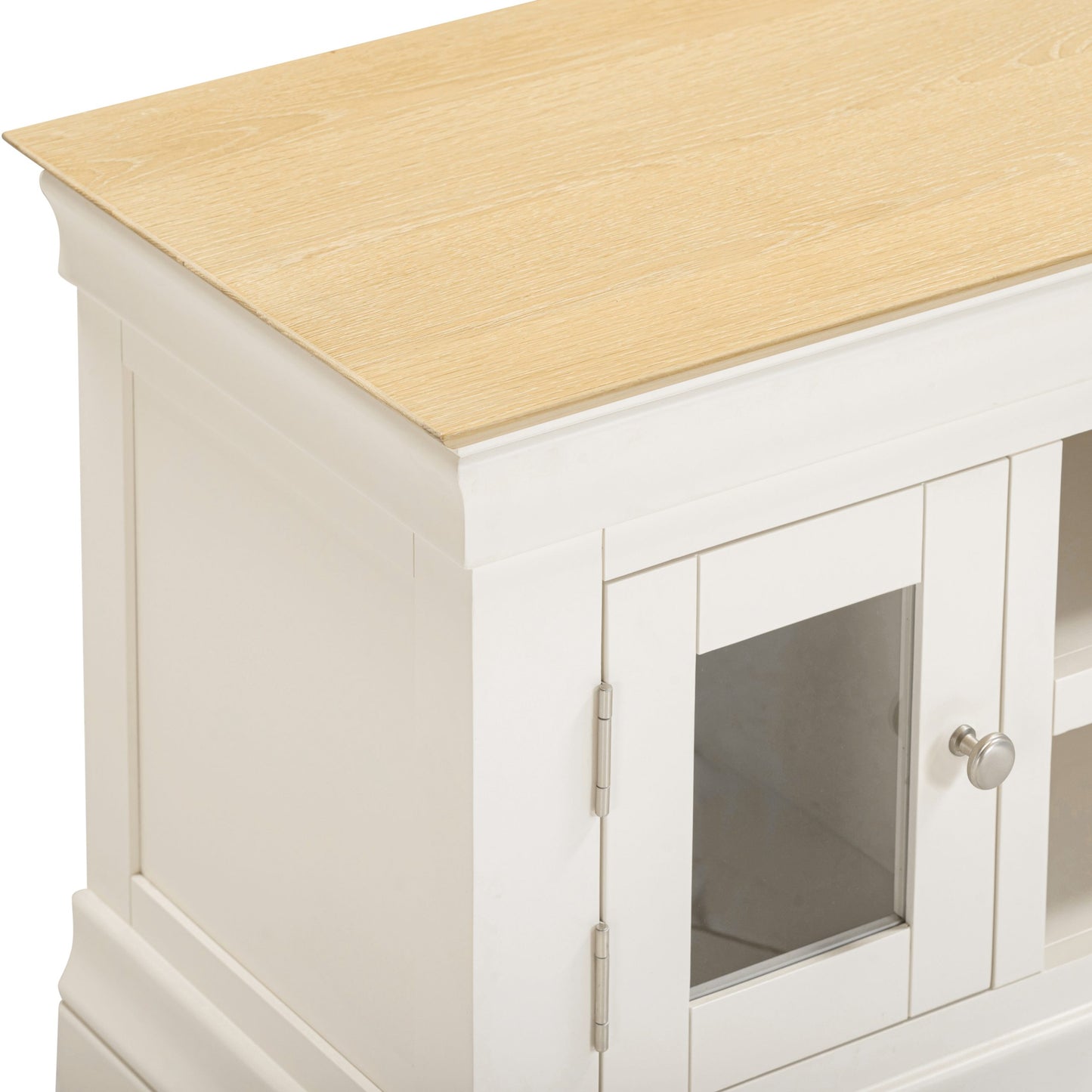 Bordeaux Small TV Stand Ivory/Oak