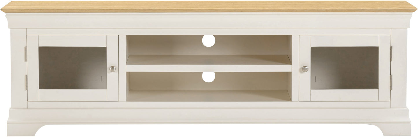 Bordeaux TV Stand Ivory/Oak