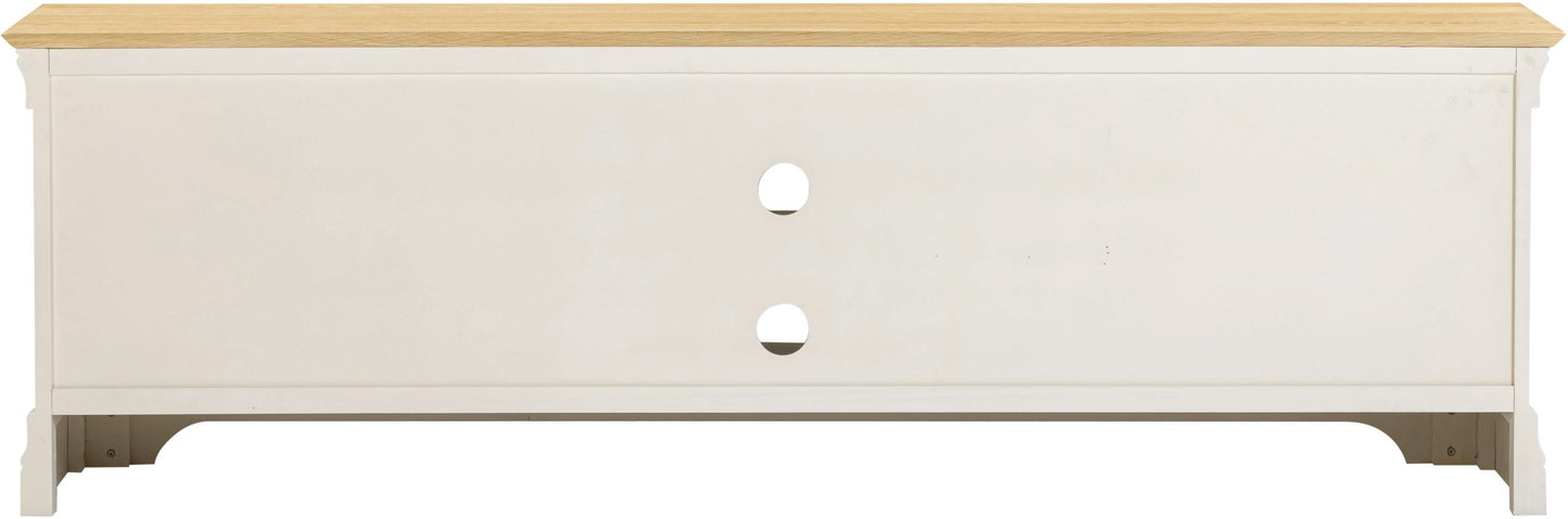 Bordeaux TV Stand Ivory/Oak