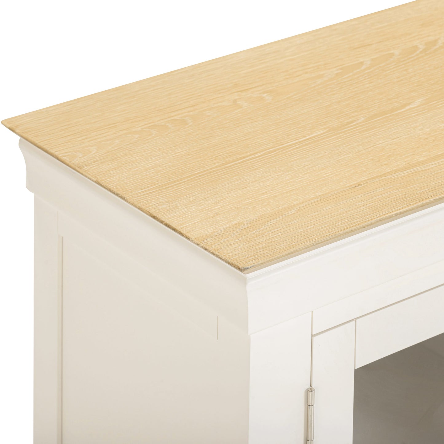Bordeaux TV Stand Ivory/Oak