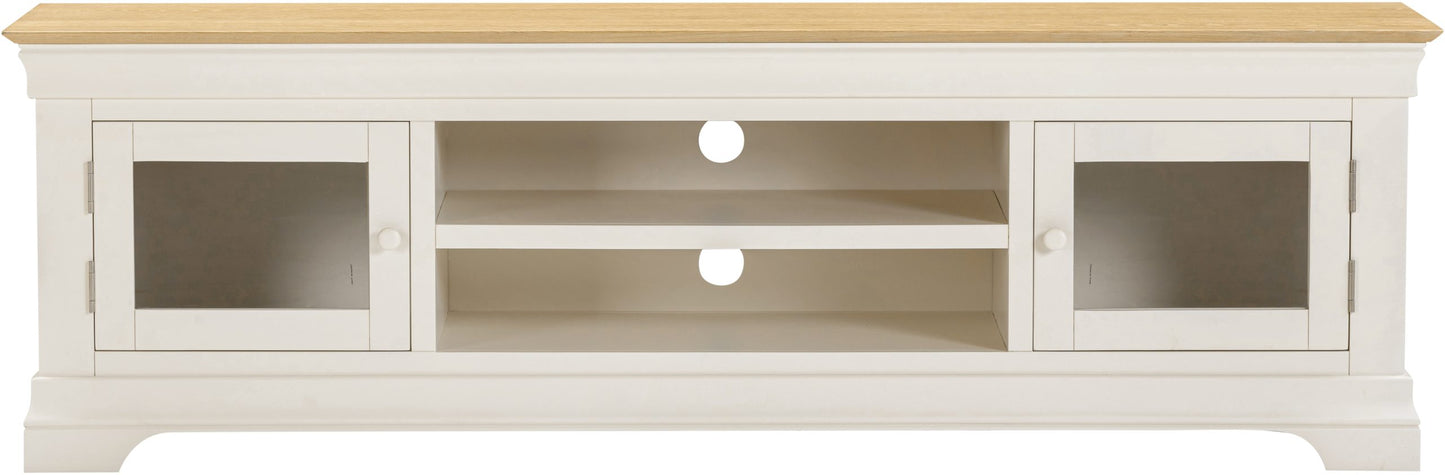 Bordeaux TV Stand Ivory/Oak