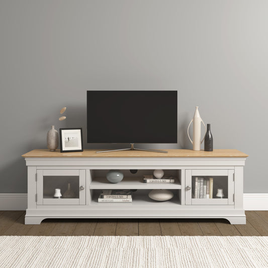 Bordeaux TV Stand Ivory/Oak
