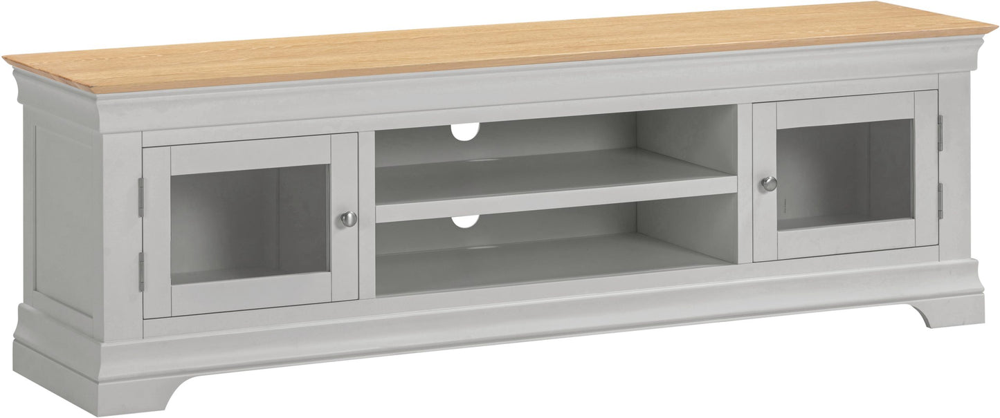 Bordeaux TV Stand Pebble Grey/Oak