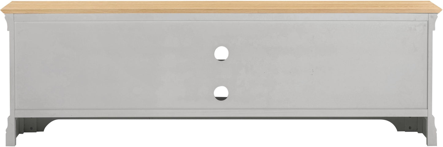 Bordeaux TV Stand Pebble Grey/Oak