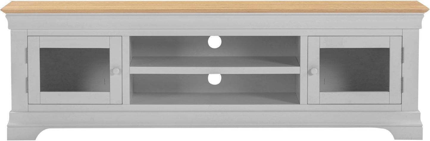 Bordeaux TV Stand Pebble Grey/Oak