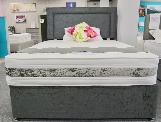 Dura Beds Divan Bed & Madrid Headboard Set