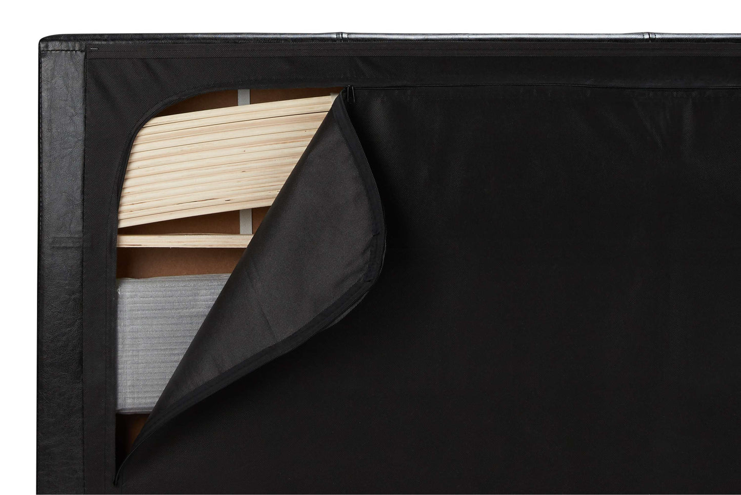 Berlin Grey Fabric Ottoman Storage Bed