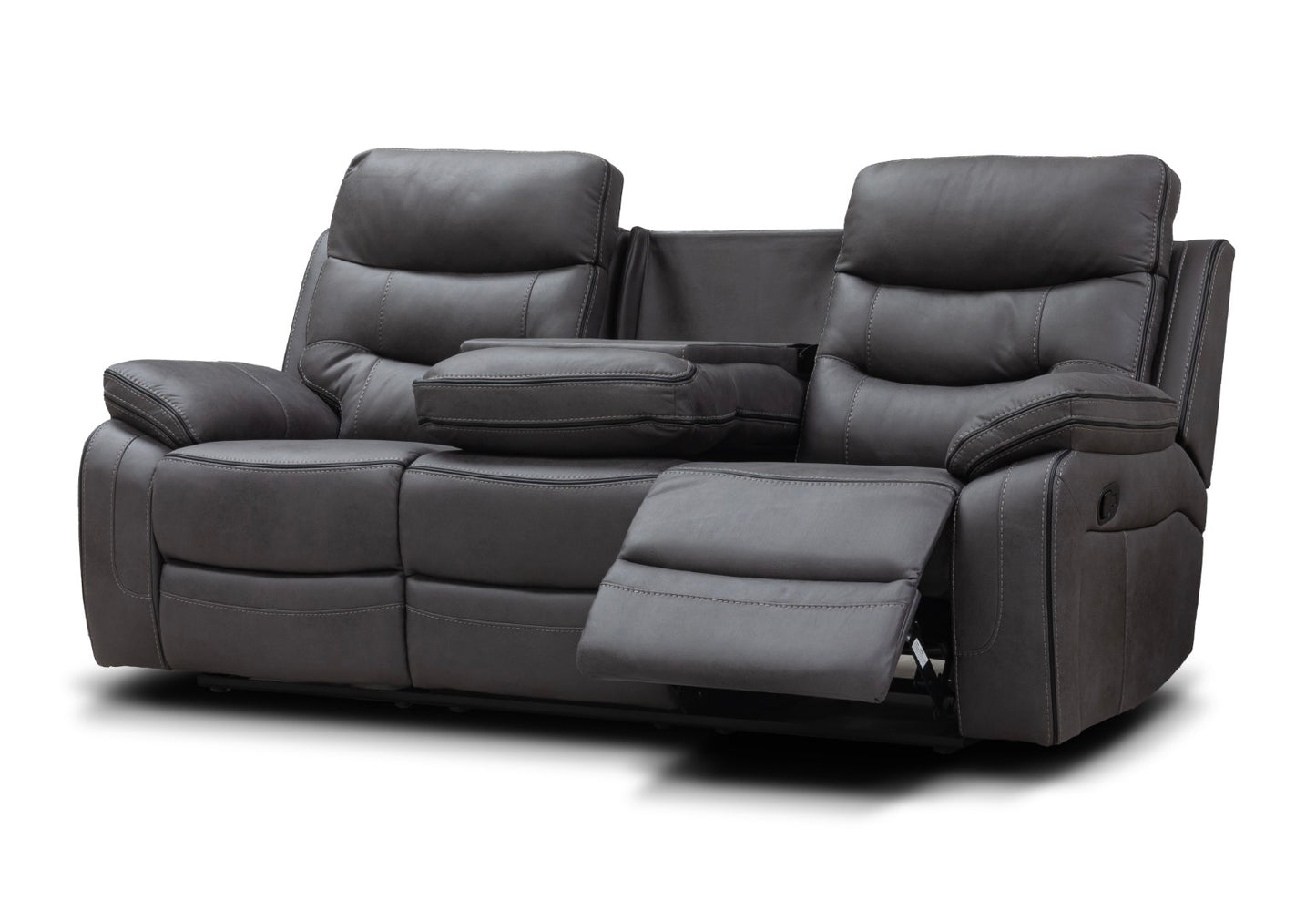 Bruno Recliner Sofas Grey Fabric