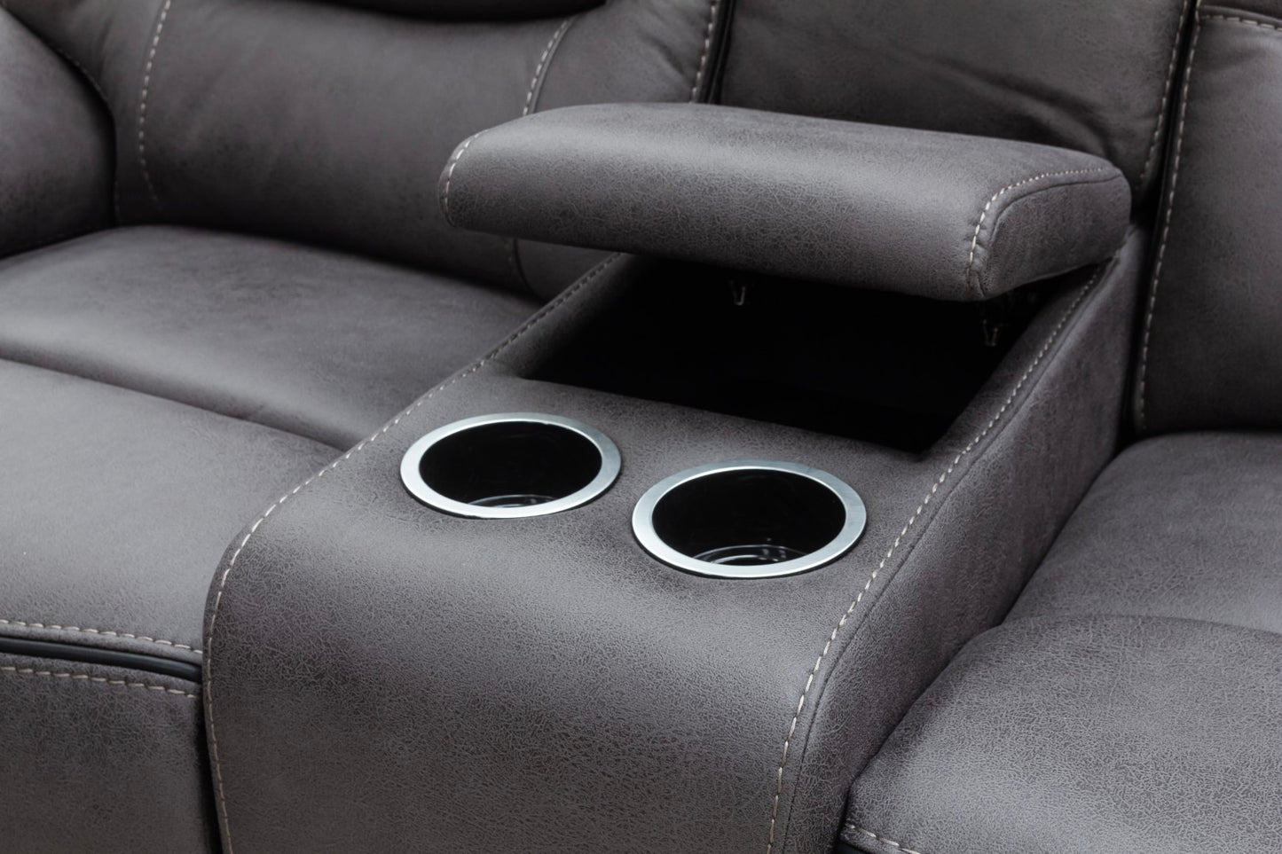 Bruno Recliner Sofas Grey Fabric