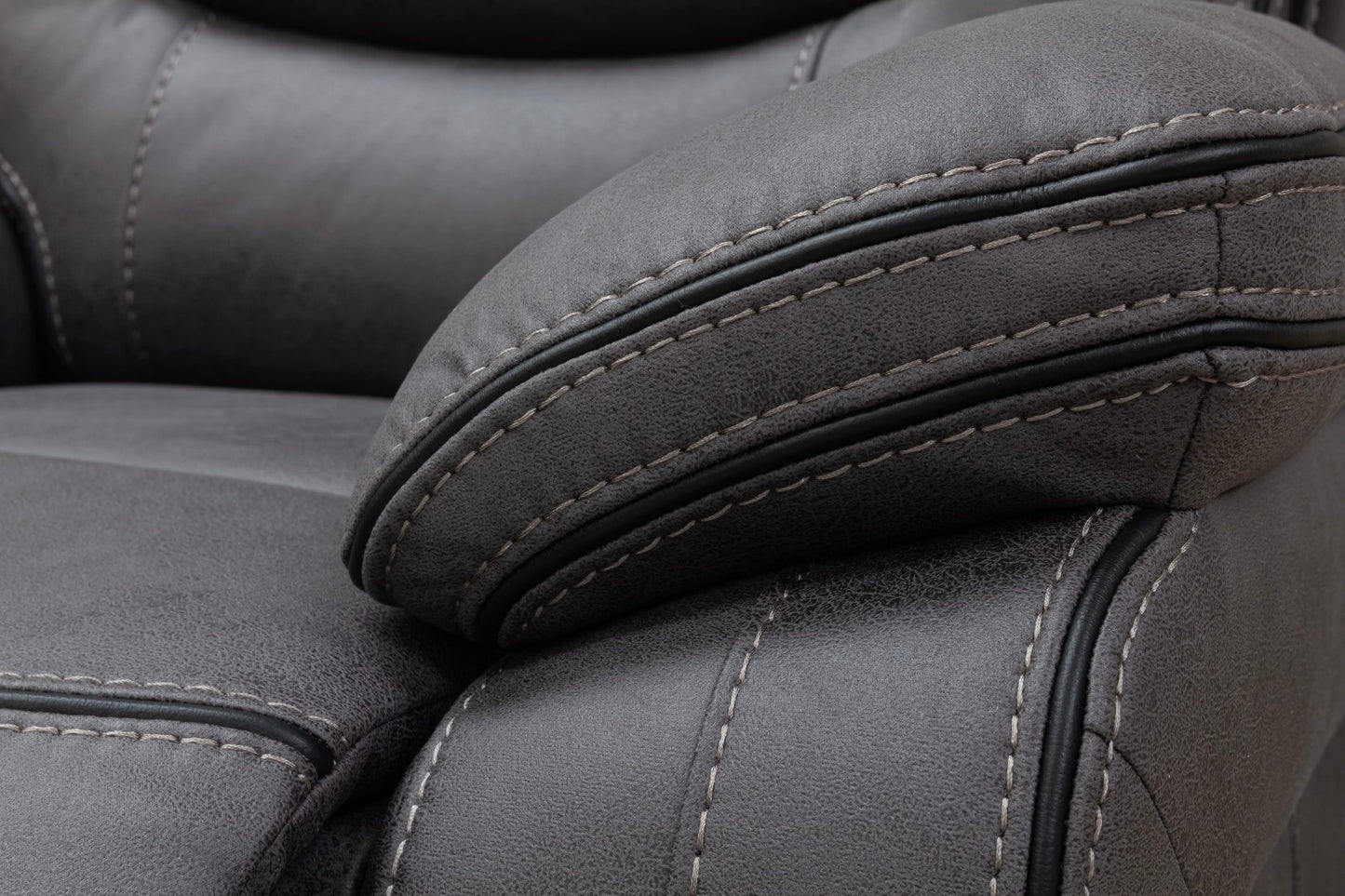 Bruno Recliner Sofas Grey Fabric