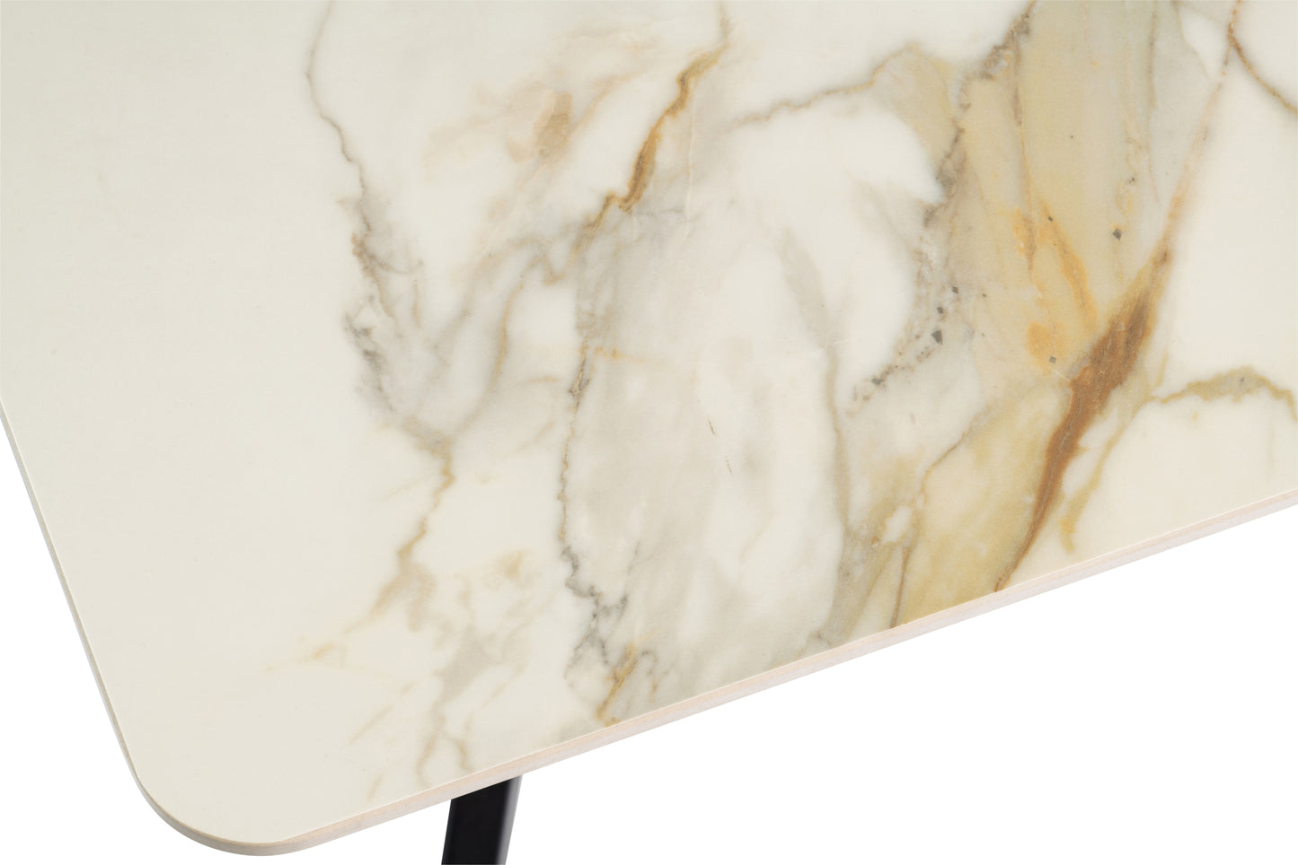 California 1.6m Kass Gold Dining Table
