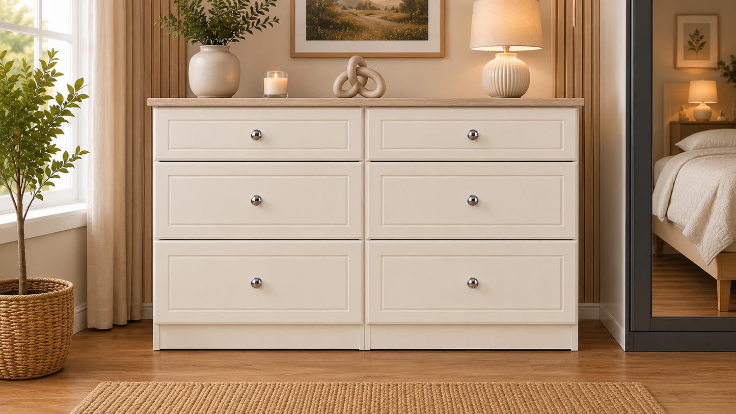 Millwood Elephants Breath 6 Drawer Mid Chest
