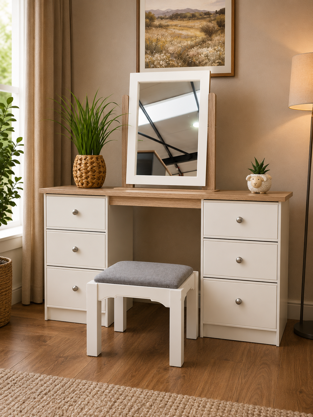 Millwood Elephants Breath Dressing Table Set