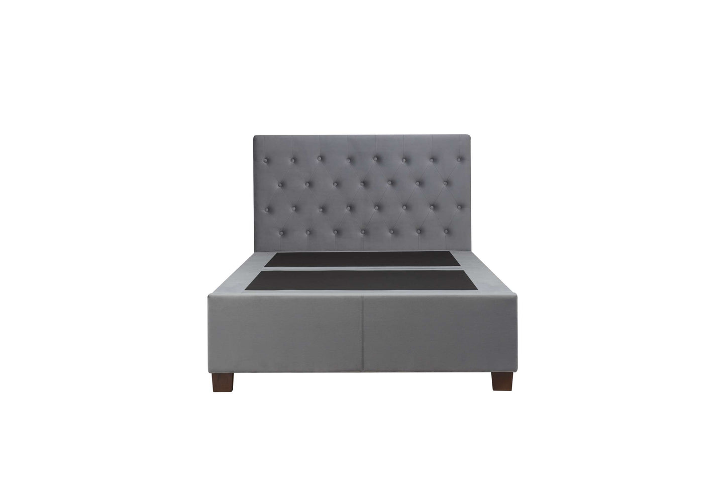 Cologne Grey Fabric Ottoman Storage Bed