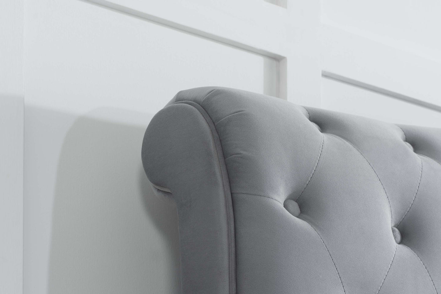 Colorado Grey Fabric Bed