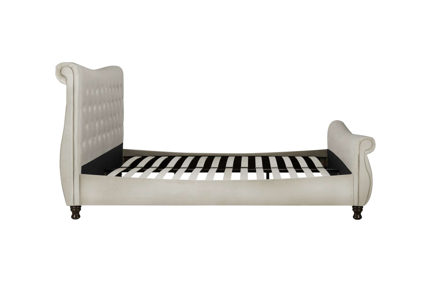 Copenhagen Stone Grey Fabric Bed