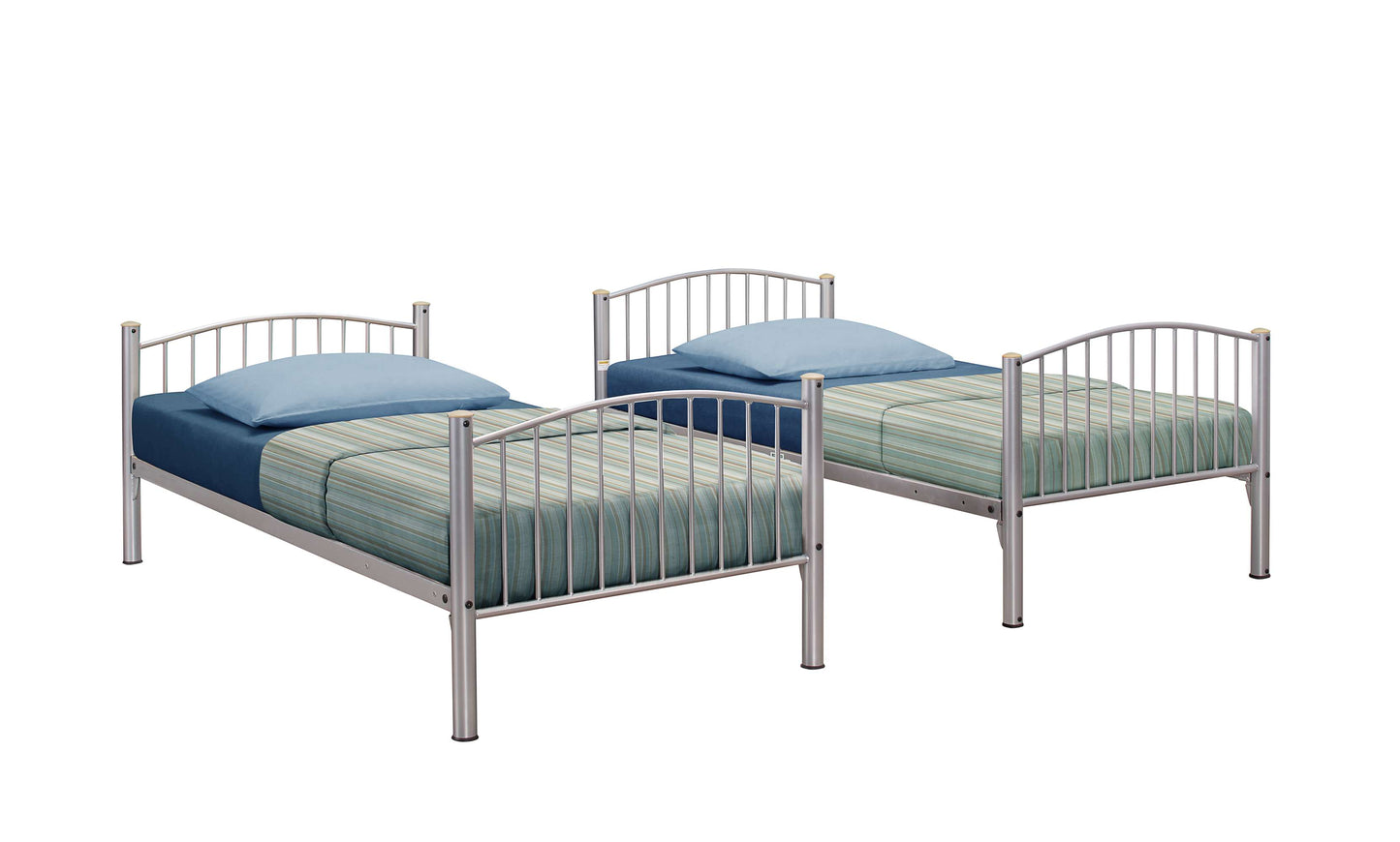 Corfu Metal Grey Bunk Bed
