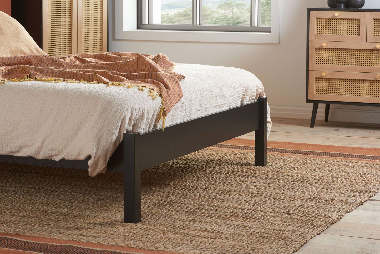 Croxley Black Wooden Bed