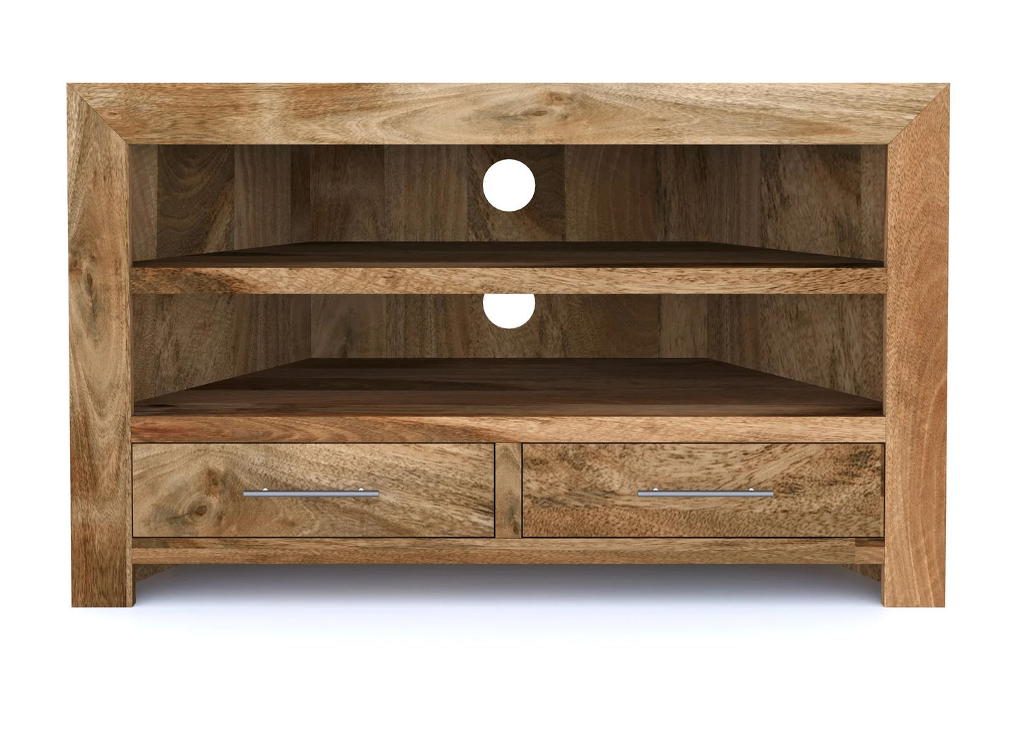 Cube Mango Solid Wood Corner TV Unit