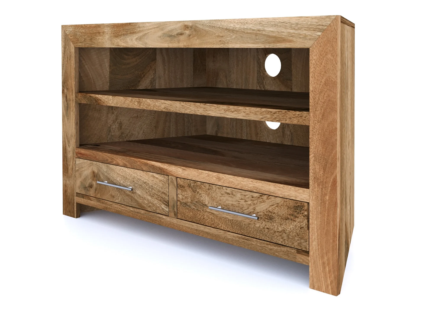 Cube Mango Solid Wood Corner TV Unit