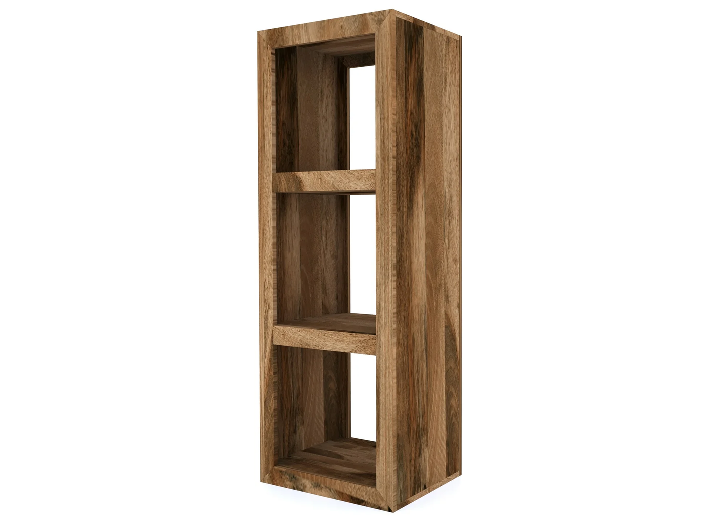 Cube Mango Solid Wood 3 Shelf Storage Unit