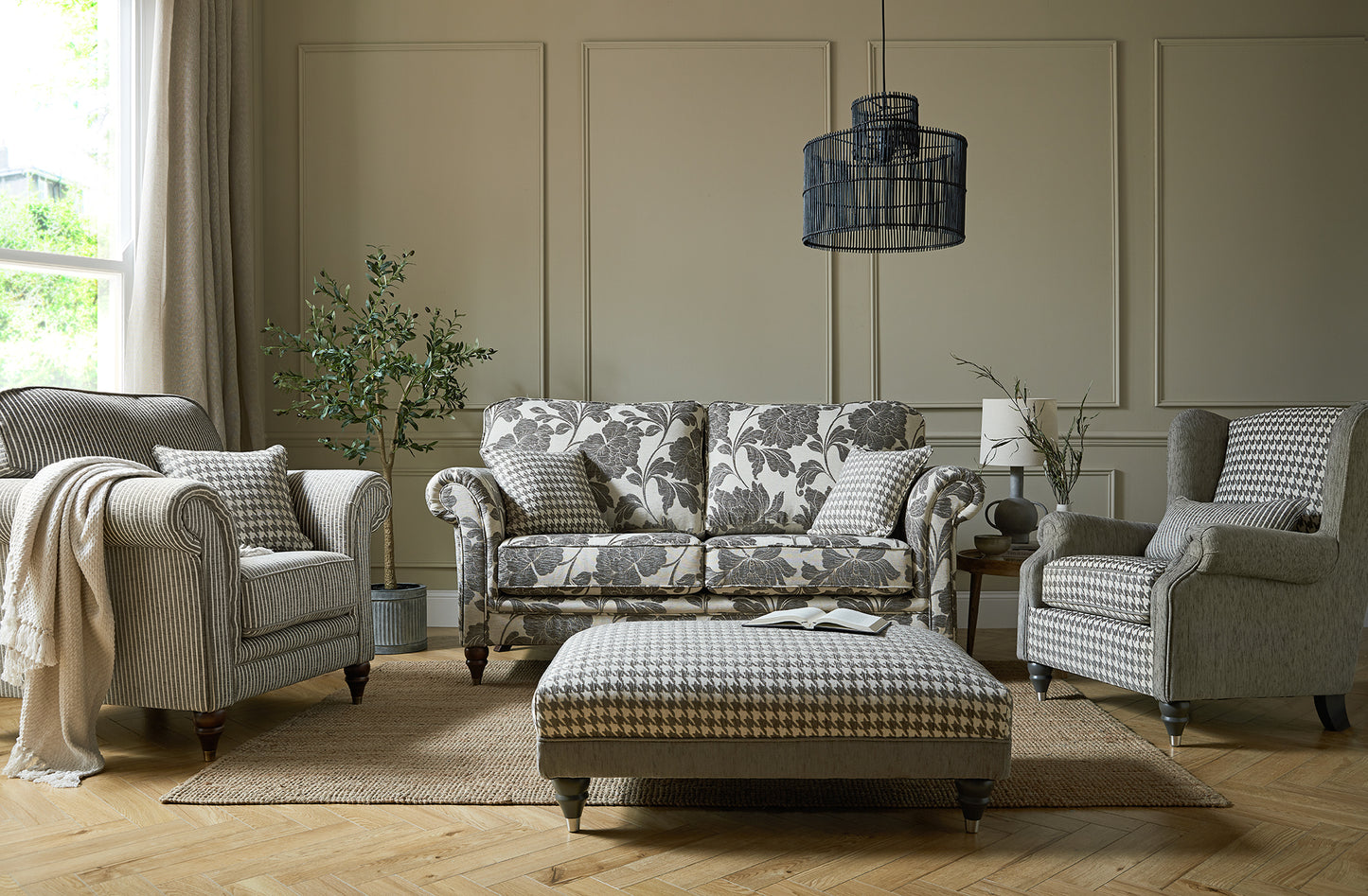 Cambridge Fabric 3 Seater Sofa