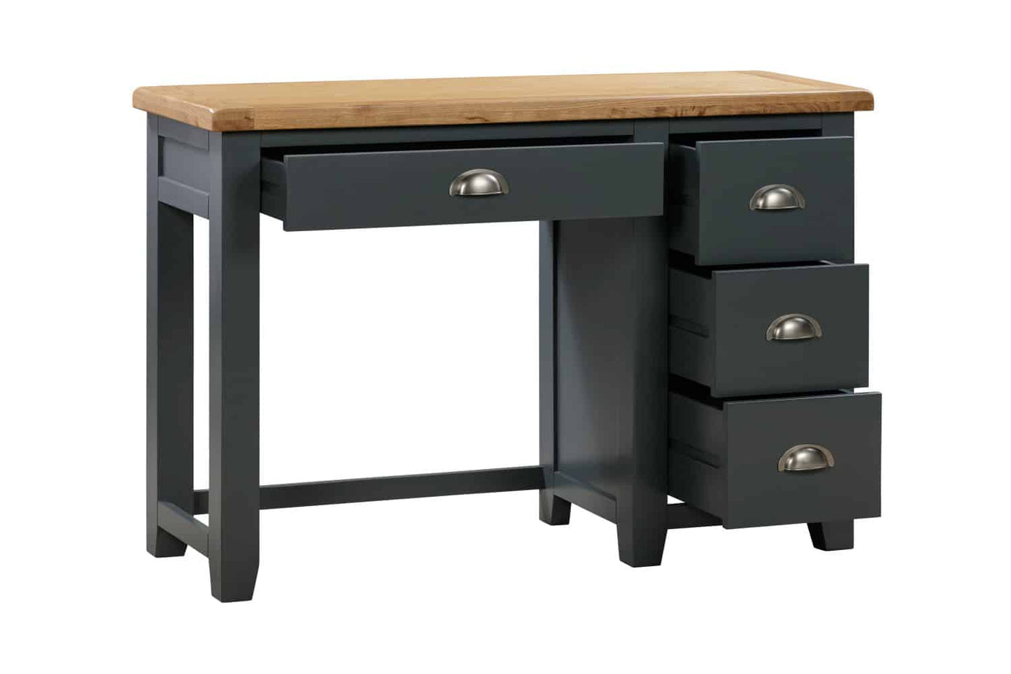 Capri Light Grey & Oak Vanity Table Set