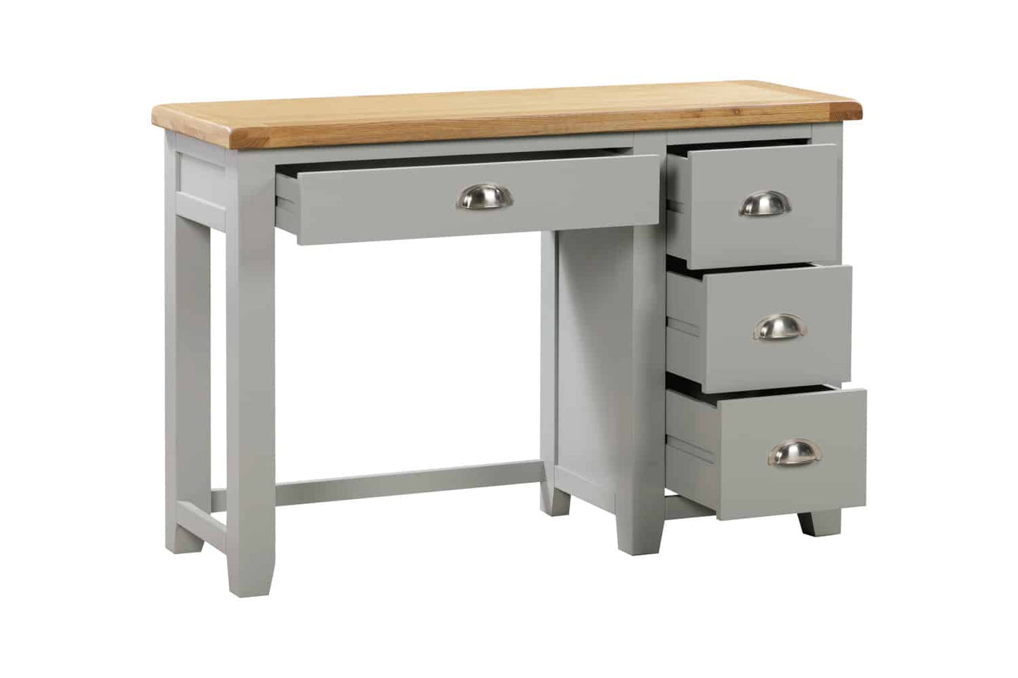 Capri Light Grey & Oak Vanity Table Set