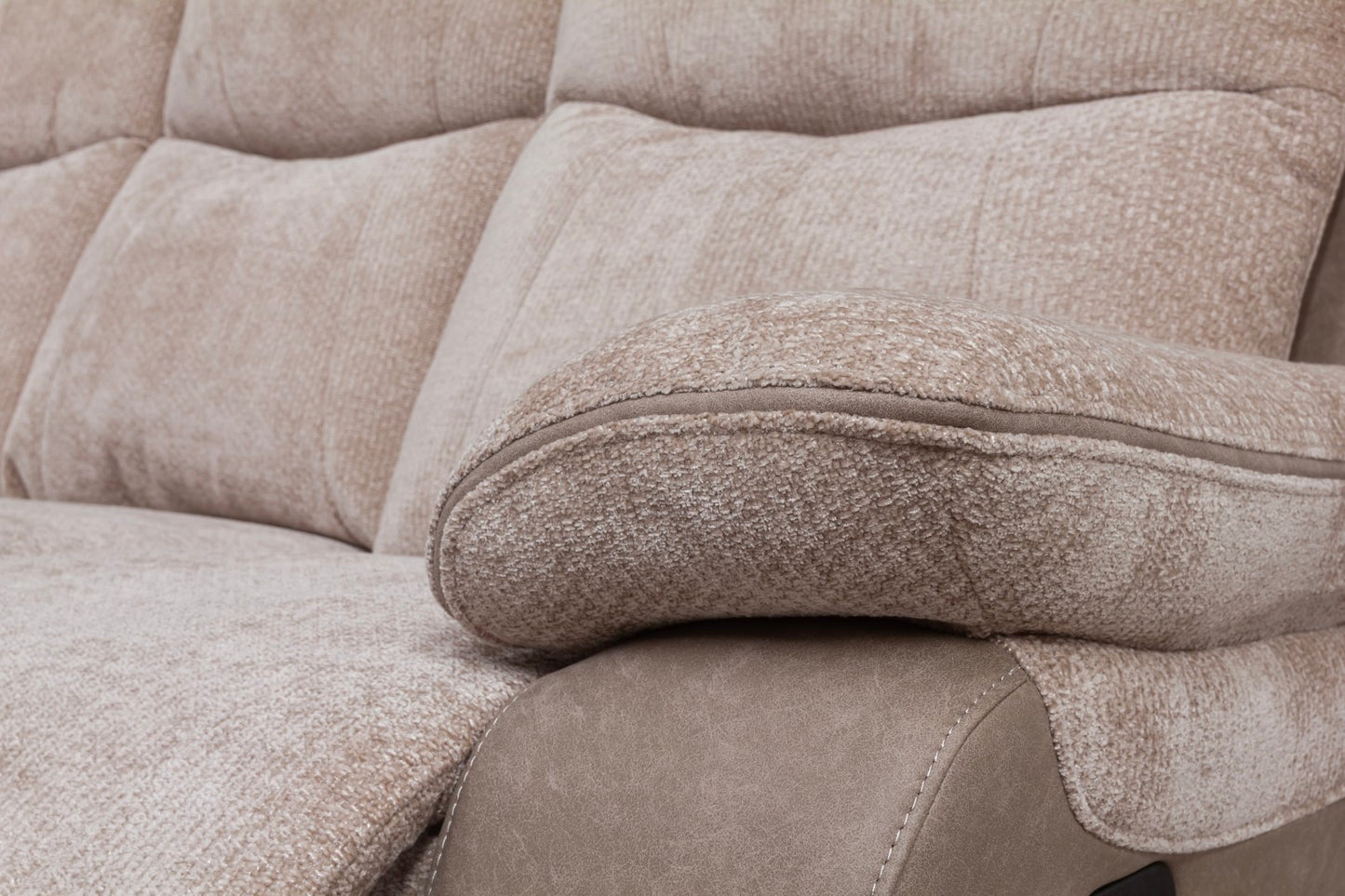Carina Recliner Sofas - Natural Two Tone