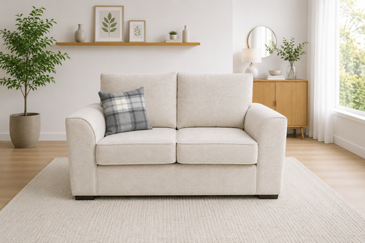 Ashley Fabric 2 Seater Sofa - Handmade Locally
