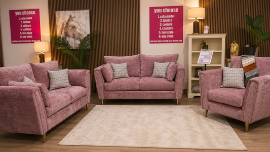 Beverley Fabric 3+2 Sofa Sets - Handmade Locally