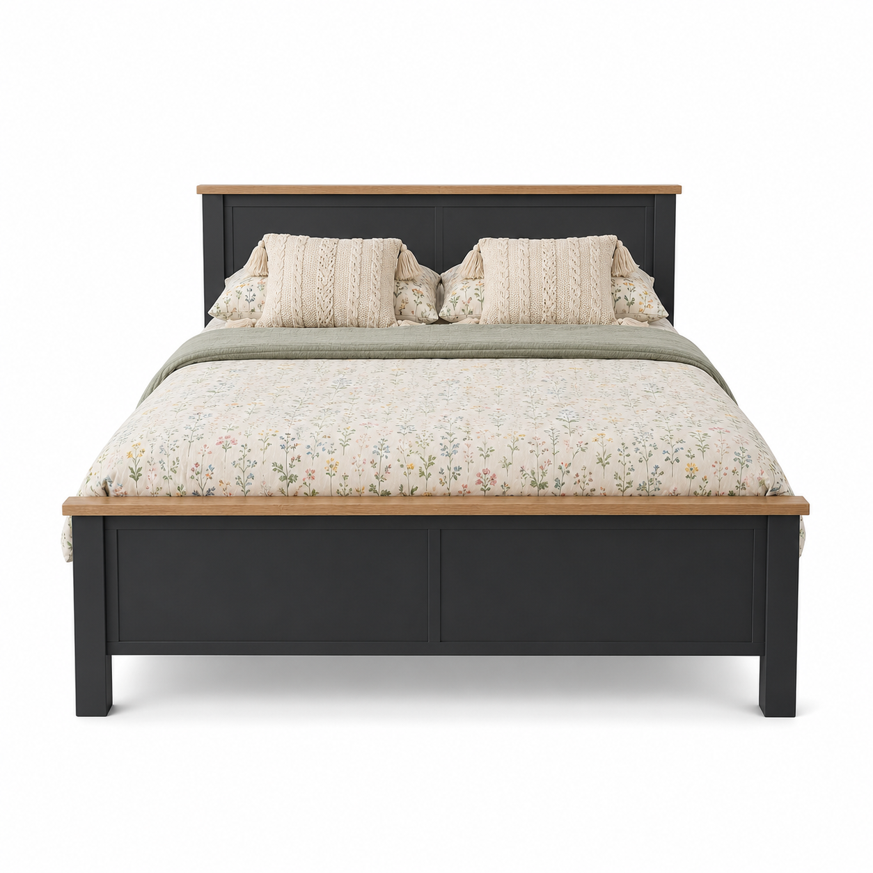 Millwood Charcoal Grey Wooden Bedframes