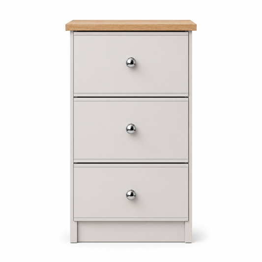 Millwood Elephants Breath 3 Drawer Bedside Locker
