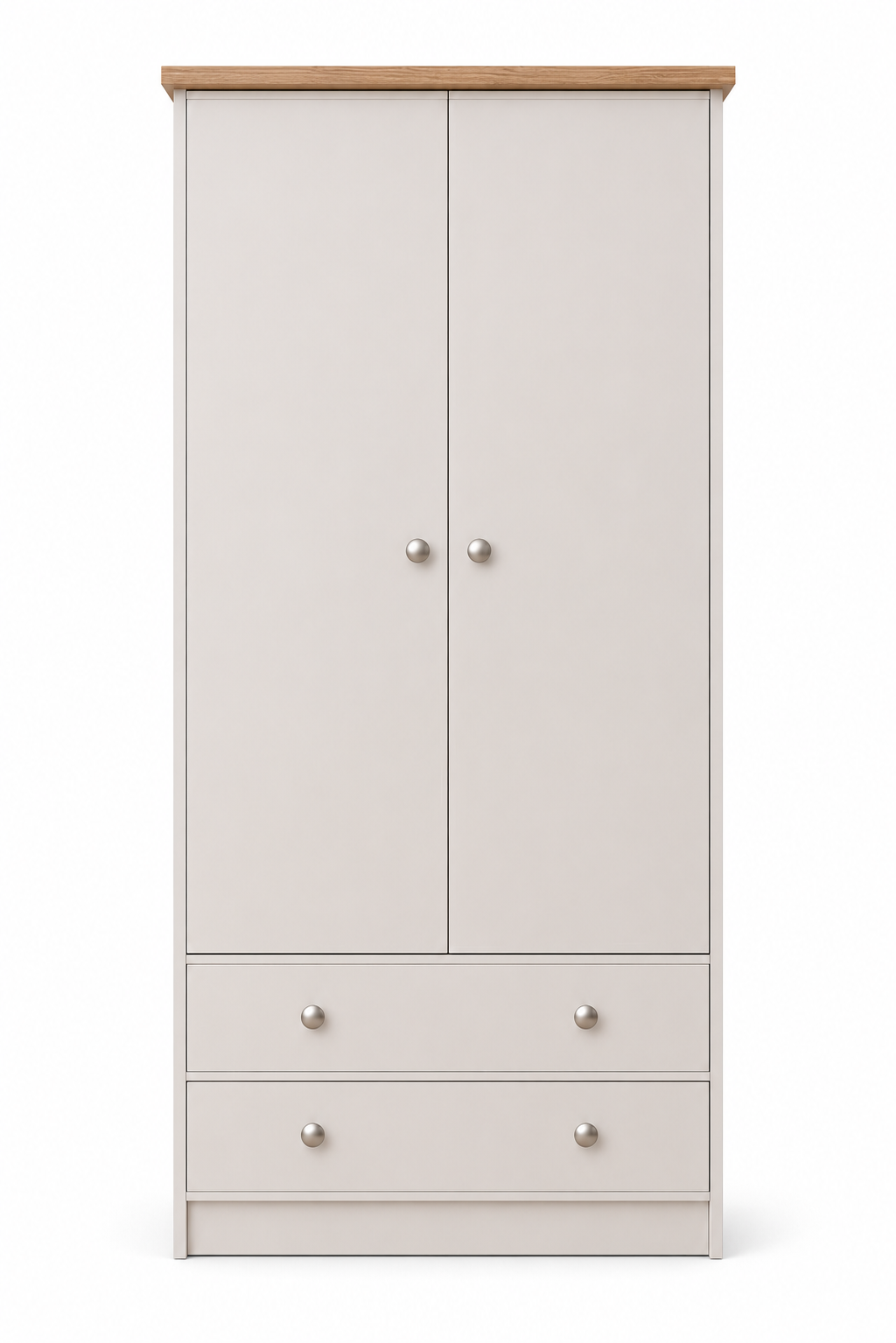 Millwood Elephants Breath Two Door Two Drawer Wardrobe