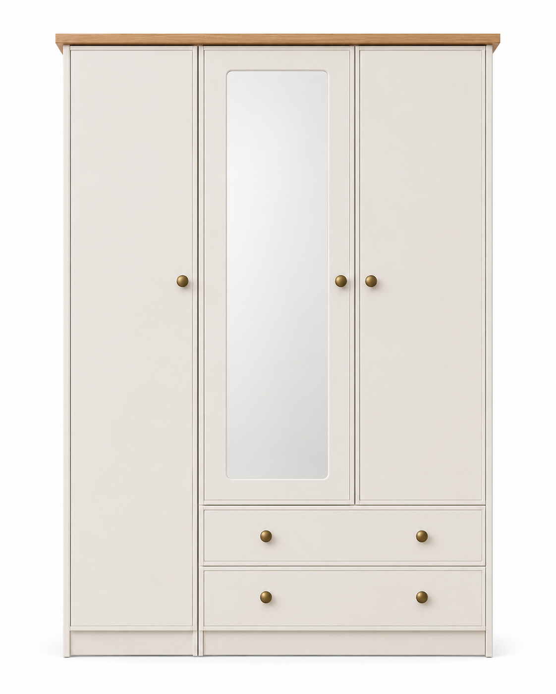 Millwood Elephants Breath Three Door Two Drawer Wardrobe