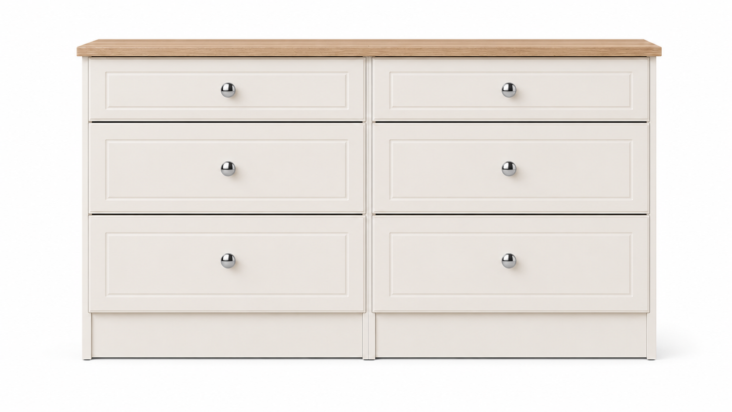 Millwood Elephants Breath 6 Drawer Mid Chest