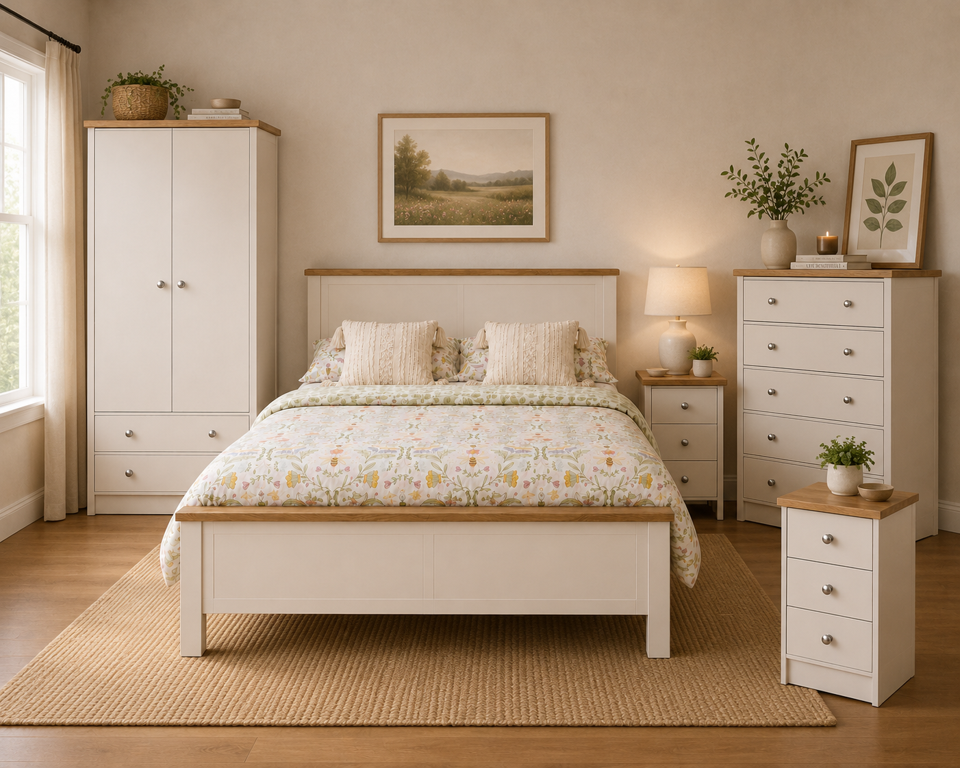 Millwood Elephants Breath Dressing Table Set