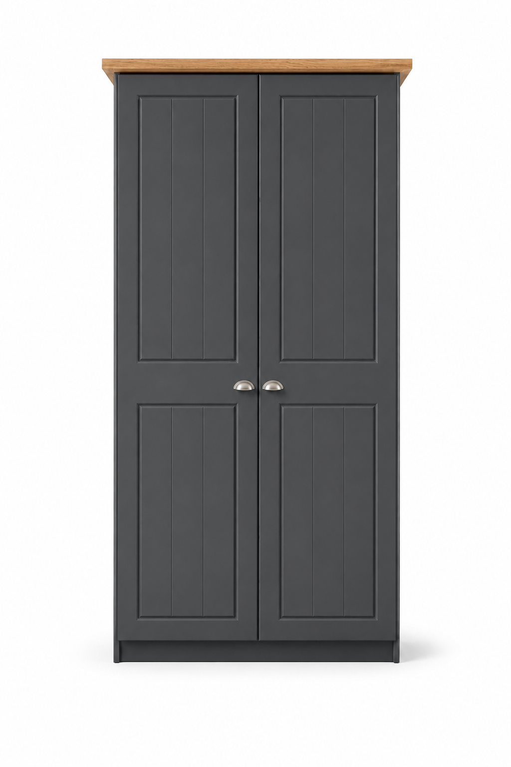 Millwood Charcoal Grey Two Door Wardrobe